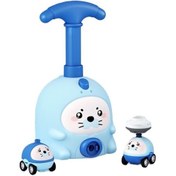 Resim Shuangyou Piggy Uçan Çocuk Oyuncak Hava Powered Araba Scooter Mavi 