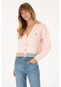 Resim U.s. Polo Assn. Kadın Pudra Hırka Triko 50314717-vr042 Pudra 