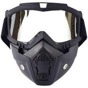 Resim Çıkarılabilir Motosiklet Kaskı Gözlükleri Bisiklet Gözlükleri Erkek Rüzgar Geçirmez Toz Geçirmez Motokros Yüz Maskesi Gözlükleri Uv Engelleyici 