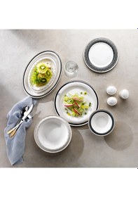 Resim Schafer Superfine Bone Delicea Yemek Takımı 56 Parça-gold Beyaz 