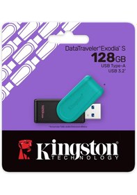 Resim Kingston Datatraveler Exodia S Usb Bellek - 128gb - Usb 3.2 Gen 1 