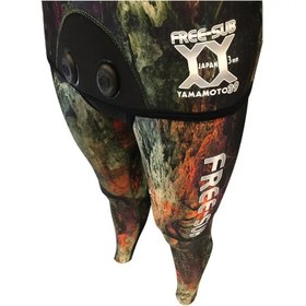 Resim Free-Sub 3mm Aspendos Yamamoto Avcı Serbest Dalış Elbisesi - 2XL 
