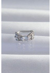 Resim Pirinç Gümüş Renk Zirkon Taş Kaplama Earcuff Küpe - Tj-bkp9336 Çok Renkli çok renkli 