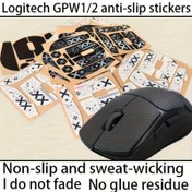 Resim Logitech GPW Anti-Slip Grip Stickers - Ter Emici Yapıştırıcı, Logitech GPW Nesil 1 ve 2 için Tamamen Sarılı Dayanıklı PP Malzeme, G PRO X Superlight Kablosuz Oyun Fare ile Uyumlu (Pil Gerektirmez), Masa için Fare Pedleri 