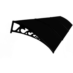 Resim Yapısan Pratik Sundurma Kapı Pencere Üstü 100x360 cm Siyah 