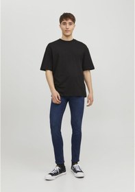 Resim Jack & Jones Erkek Jjiglenn Jjoriginal Mf 775 Dar Kesim Kot Pantolon 12237358 Mavi 