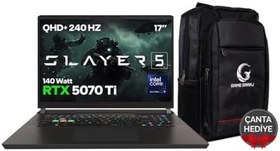 Resim Game Garaj Slayer5 9XL-5070TI C1 Intel Ultra 9 275HX 32GB RAM 1TB SSD RTX5070Ti 17" 240Hz QHD+ FreeDOS Gaming Laptop 