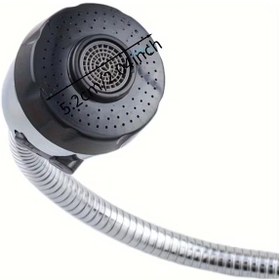 Resim Su Tasarruflu Musluk Başlığı Perlatörlü, Sıçratmaz, Kolay Montaj Krom 