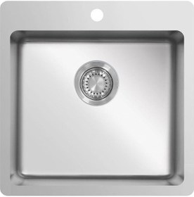 Resim Ukinox ME 500 Paslanmaz Çelik Tezgah Üstü Evye 50 x 50 CM 