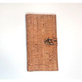 Resim Vegan Mantar Derisinden Telefon Bölmeli Çiçek Desenli Kadın Clutch Cüzdan Kahverengi - Çok Renkli 
