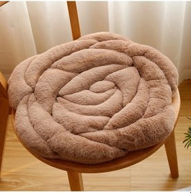 Resim Elmpaly Tek Koltuk Puşet Rengi 17.72in Kaymaz Yastık Ofis Dekorasyonu Kahve Rengi Boyut 