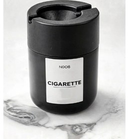 Resim Büro Ev Ofis Dekoru İçin Siyah Cam Küllük 