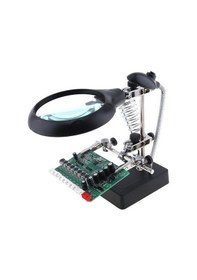 Resim Bushman 5 LED 3 Farklı Mercek Çok Fonksiyonlu Lehim Tamir Standı 