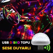 Resim Ford C-Max Usb Disko Topu Sese Duyarlı Renkli Canlı Işık 