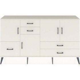 Resim Arges Konsol 4 Raflı 5 Çekmeceli 4 Kapaklı 176x30x99 Aytaşı-aytaşı Aytası - Aytası 