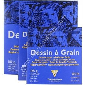 Resim Clairefontaine Dessin a Grain Blok A3 180gr 30 Yaprak 