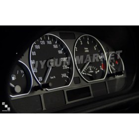 Resim NOS Bmw E46 Gösterge Krom Halkası, Bmw 3 Seri E46 Krom Kadran Çerçevesi Seti 