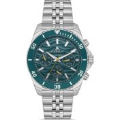 Resim Navimarine NM009-03 Multifonksiyonlu Gümüş Renk Çelik Erkek Kol Saati 