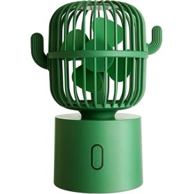 Resim Szykd F6 Kaktüs Taşınabilir Mini Fan USB Screak Kaptanık Handıld Masa Elektrik Fan Yeşil (Yurt Dışından) 