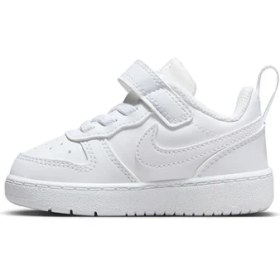 Resim Nike Court Borough Low Recraft Beyaz Bebek Ayakkabı Erkek Çocuk Nefes Alabilir Yapı ile Koşu ve Yürüyüş İçin İdeal 