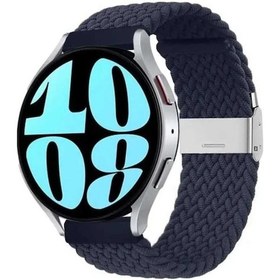 Resim Samsung Uyumlu Gear S3 Frontier-classic Likralı Örgü Kayış Akıllı Saat Kordonu 