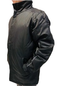 Resim Flex Anorak Kaban Uzun Sporcu Kabanı Siyah 
