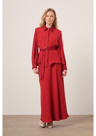 Resim Ftz Women Kadın Piar Etekli Takım Bordo 31148 Bordo 