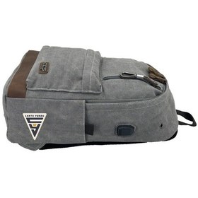 Resim Ççs London 51568 Kanvas Usb Sırt Çantası Gri 