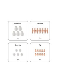 Resim Ulzyvf Pt31 Plazma Meşale Lg40 Kesici Cut50 Cut45 Cut40 Cut35 Adet 30 Sq 