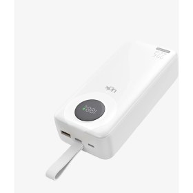 Resim Linktech P223 30000 Mah 22.5W LED Ekranlı Type-C + Lightning Sabit Kablolu Powerbank 