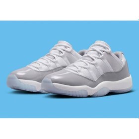 Resim Nike Jordan 11 Retro Low Basketbol Ayakkabısı Gri 