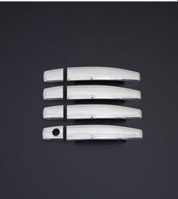 Resim Opel Corsa -d Kasa 2007-2014 Model Arası Krom Kapı Kolu 4 Kapı 8 Parça Paslanmaz Çelik 