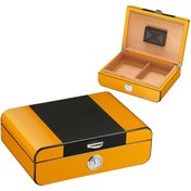 Resim Falconetti Karbon Fiber Desen Humidor Puro Kutusu Rc41 