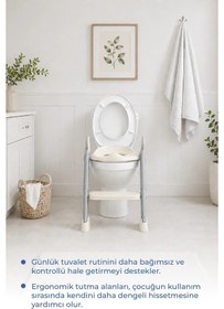 Resim Babyjem Basamaklı Katlanır Klozet Adaptörü Kum Beji 