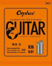 Resim Orphee NX-5 Klasik Gitar La (A) Teli - 5. Tel (Aksesuar - Yedek Tek Tel) | Gümüş Kaplama Çelik Çekirdek Sargı, Dengeli Bas Karakteri ve Uzun Ömürlü Kullanım | Uyum: Tüm Klasik Gitarlar 