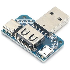 Resim USB Soket Çevirici Kart Usb Type C Micro Usb Erkek Dişi USB Cep 