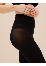 Resim Marks & Spencer 60 Denye Dikişsiz Opak Külotlu Çorap T60008193 Siyah 