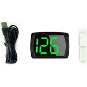 Resim Hombey Siyah Araba Hud Göstergesi, Km/h/mph Hız Ölçer, Usb Bağlantılı, Abs Malzeme, 12-24v Desteği Paket 1 