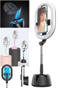 Resim Utelips Tiktok Makyaj Videoları Yoga Uygun Kaliteli Tripod Telefon Studio Aydınlatma Sistemi Tripod Seti 