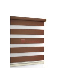 Resim Buperde Kahverengi Eko Zebra Stor Perde 