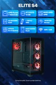 Resim Game Garaj Elite S4 AMD Ryzen 7 7800X3D 32GB RAM 1TB SSD RTX5070 240mm Sıvı Soğutma FreeDOS Oyuncu Tavsiye 