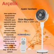 Resim Arçelik Yeni Nesil Vantilatör 