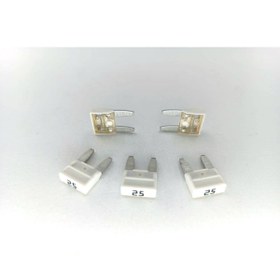 Resim MTA 5 Adet 25a Beyaz Mini Bıçak Sigorta 25 Amper 