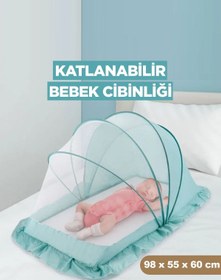 Resim Selldey Bilişim Katlanabilir Bebek Cibinliği Taşınabilir Sinek Engelleyici Bebek Çocuk Cibinlik 