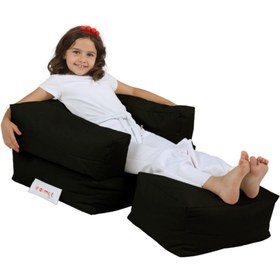 Resim earmut Çocuk Tekli Çok Amaçlı Koltuk Siyah 