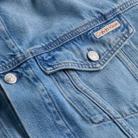 Resim Calvin Klein RELAXED DENIM JACKET, 1A4 Mavi Erkek Kot Ceket 