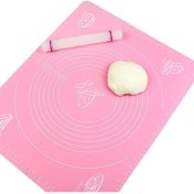 Resim Mega Boy Hamur Açma Örtüsü Hamur Matı Ölçekli 45X65 cm 