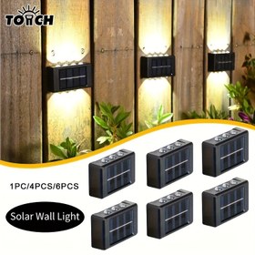 Resim 1 adet/4 adet/6 adet Orlite Güneş Duvar Lambası - Dayanıklı ABS, LED Dış Mekan Dekoratif Aydınlatma - Avlu, Güverte, Bahçe, Garaj, Yürüyüş Yolu, Veranda için - Lazer Yok, Nikel Pil, Şafakdan Şafağa Fonksiyonu, Dış Mekan Duvar Lambası | Modern Duvar Lambası | Güneş Enerjili Lamba 