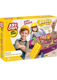 Resim Art Craft Artsand İnşaat Set Kinetik Kum Oyun Seti 600 gr 