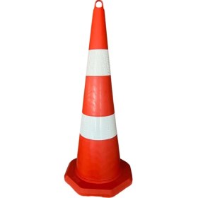 Resim Zeplin 93 cm Pvc Trafik Konisi Çift Reflektifli 